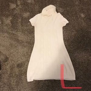 Knitted Turtleneck Sweater Dress